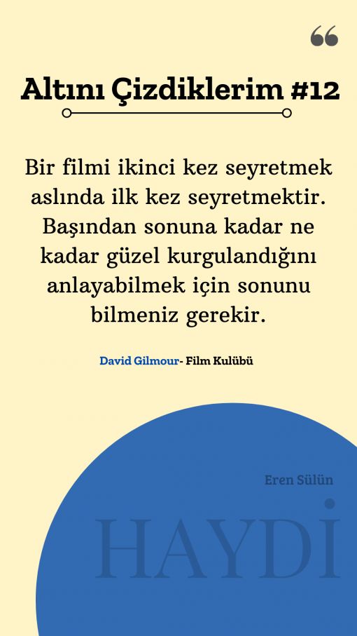 Altını çizdiklerim 12